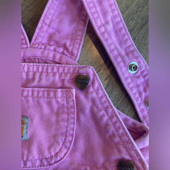 Carhartt Girls Pink Overalls - sz 12m 👶🏼🚜 - Picture 8 of 8